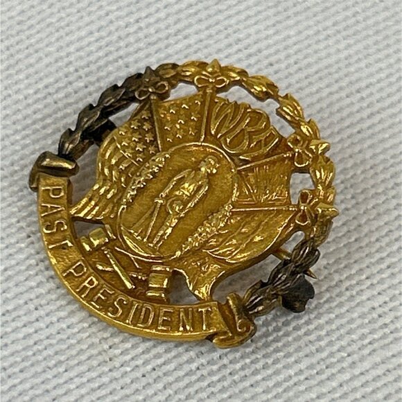 Vintage WBA Women's Bar Association Past President Pin 10K Gold Filled - Picture 3 of 6